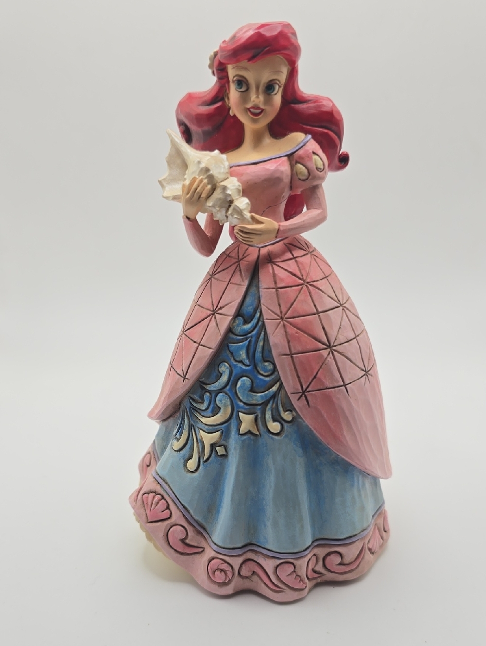 Disney X Jim Shore Pink and Blue Ariel Princess Sculpted Figurine